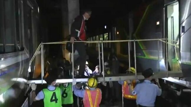 JRが瀬戸大橋で合同訓練　長時間立ち往生を想定し乗客の誘導などを確認【岡山】|TBS NEWS DIG