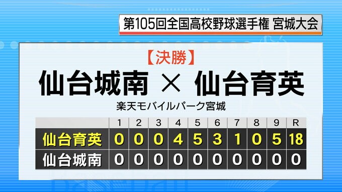 【速報】仙台育英が仙台城南を破り2大会連続甲子園出場|TBS NEWS DIG