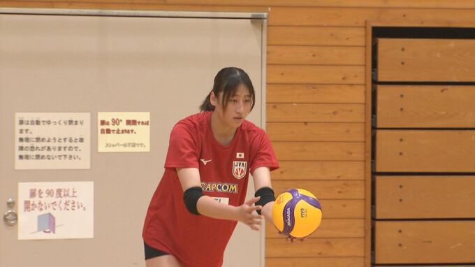 バレーボール女子日本代表　大分初合宿　秋本美空が大学選抜との練習試合で躍動|TBS NEWS DIG