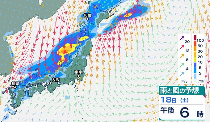 【気象情報】北陸地方の週末 “警報級” 大雨のおそれ　18日（土）夜は土砂災害や低い土地の浸水に厳重警戒【雨と風のシミュレーション】　|　富山のニュース｜天気・防災｜チューリップテレビ