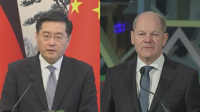 中国・秦剛外相がドイツ・ショルツ首相と面会　対話による解決が重要との従来の立場強調|TBS NEWS DIG
