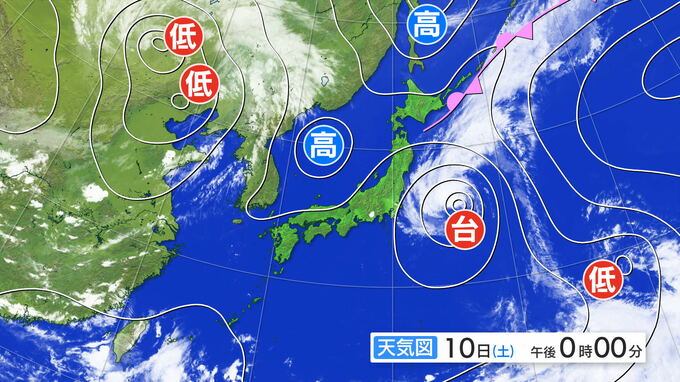 【台風情報】悪条件重なれば大雨特別警報発表の可能性も 台風5号（マリア）12日未明以降、東北地方に上陸の見込み 今後の避難情報にも注意 tbc気象台（10日午後5時半更新）|TBS NEWS DIG