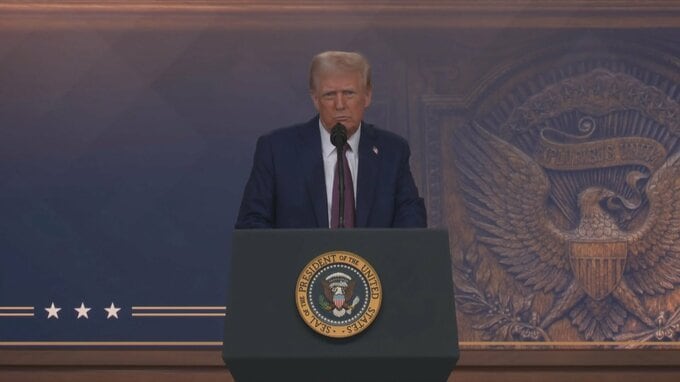 トランプ大統領　世界の企業らに製造拠点をアメリカに移すよう呼びかけ　ダボス会議の演説で|TBS NEWS DIG