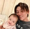 【 杉浦太陽 】 「湯上がりユメア」　第5子・夢空ちゃんとの幸せショット　「こりゃたまらん」|TBS NEWS DIG
