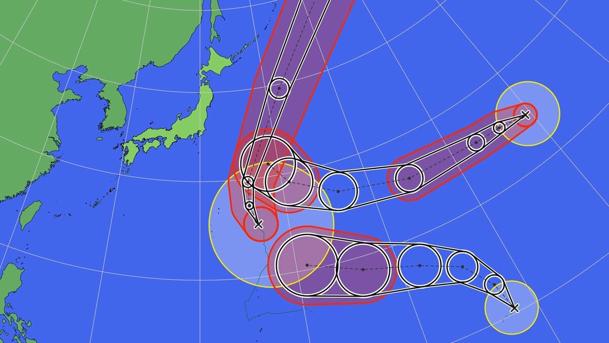 【トリプル台風】27号（チョーイワン）・越境台風28号（ノロ）・新たに発生した29号（コグマ）　日本への影響は？最新の雨･風シミュレーション