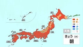 全国的に晴れて日差したっぷり　あす夜は再び西から雨|TBS NEWS DIG