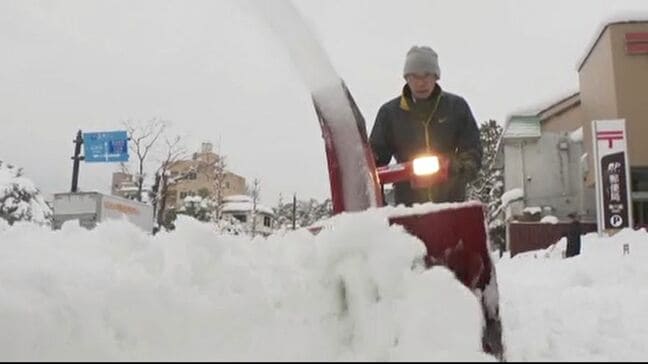 記録的大雪 金沢・津幡で臨時休校 北陸道が除雪で一部通行止め|TBS NEWS DIG