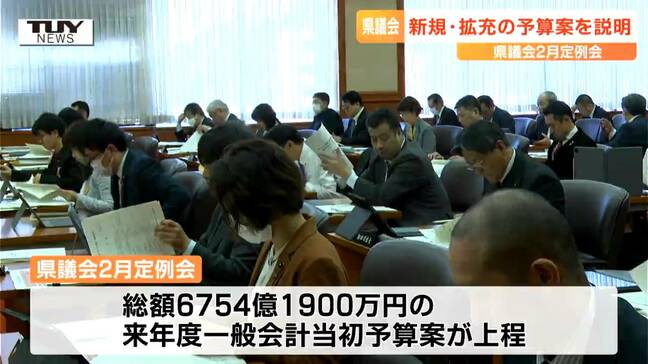 県議会　来年度の一般会計当初予算案などの審議　新たに追加された項目について説明（山形）|TBS NEWS DIG