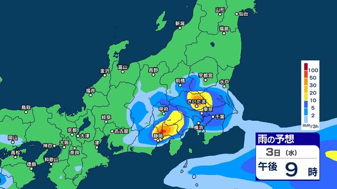 【大雨情報】新潟・富山・石川ではあす3日朝にかけて『線状降水帯』発生の恐れ　関東甲信もあす午後は“滝のような”非常に激しい雷雨か【3時間ごとの雨シミュレーション・2日午後9時更新】　|　新潟のニュース・天気｜BSN NEWS｜BSN新潟放送