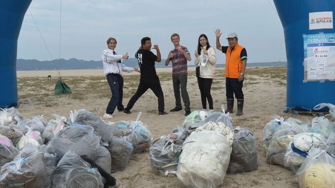 1時間で300キロ　学生が海岸でごみ拾い「全日本学生選抜ゴミ拾いフェスティバル　in境港」　|　BSSニュース | BSS山陰放送