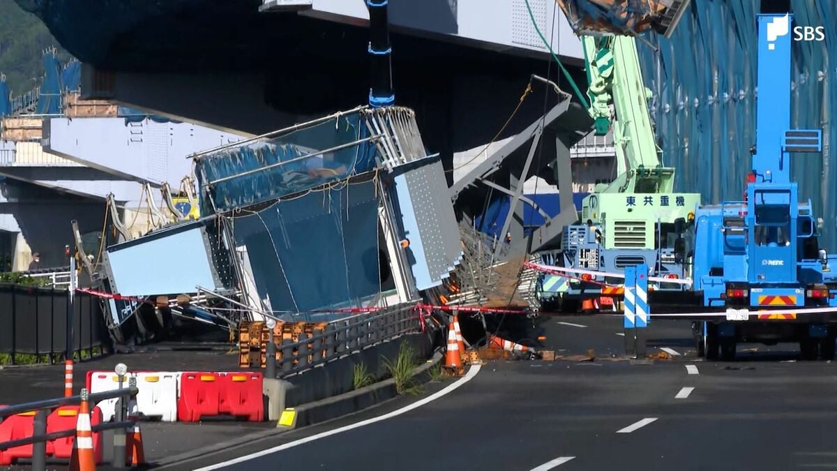 10cmのずれ修正中に落下か 橋げた落下 8人死傷事故で調査委=静岡