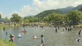 「生き物と水遊びできてめっちゃいい」静岡市の河川敷に整備された憩いの場「うしづま水辺の楽校」が開校 午前中だけで約500人が水遊びを楽しむ　|　静岡のニュース | SBSNEWS | 静岡放送