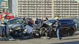 乗用車2台が衝突し大破「車から出られない」とSOS、70代くらいの男女2人が約25分後に救助され病院搬送 札幌市白石区・水穂大橋近くの南郷通 | 北海道のニュース|HBC北海道放送