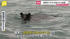 漁師が見た“海を泳ぐクマ” 今週も各地で相次いだクマ出没…政府は人の生活圏からの排除に向け「クマ被害対策パッケージ」取りまとめ【news23】|TBS NEWS DIG