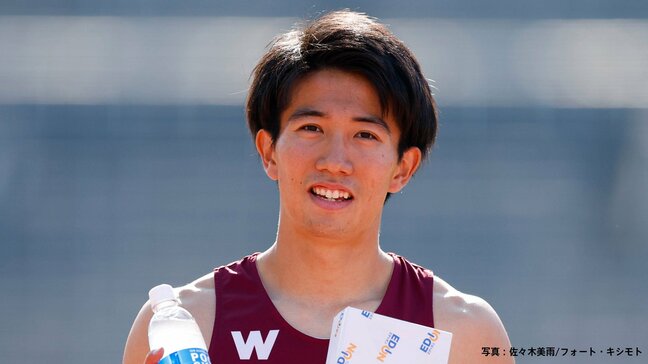 男子100ｍを制した早大主将の井上直紀 東京2025世界陸上代表争いに名乗りを挙げたニューフェイスの信念【織田幹雄記念国際2025】|TBS NEWS DIG