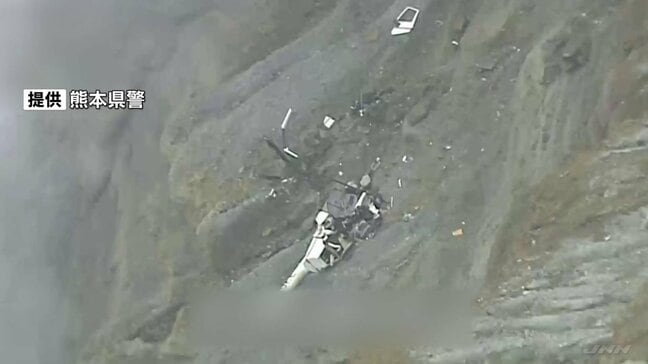 熊本 阿蘇・中岳火口で遊覧ヘリの機体の一部見つかる　客2人と操縦士の捜索再開へ準備進む|TBS NEWS DIG