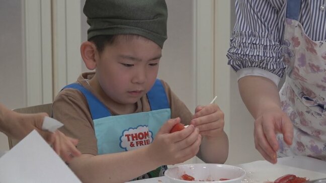 旬のトマトを使った具だくさんのスープづくりに挑戦　ごちキッズ親子料理教室|TBS NEWS DIG