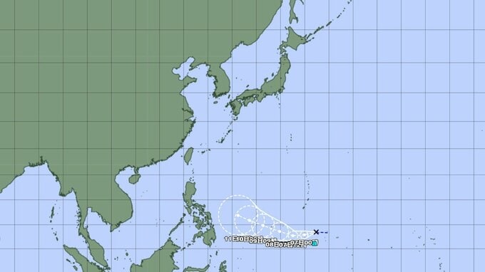 このあとの勢力と進路はどうなる？  "台風のたまご" はあすには台風に発達か　最大瞬間風速30メートル予想　今後の全国の天気を画像で　気象庁　|　山形のニュース│TUYテレビユー山形