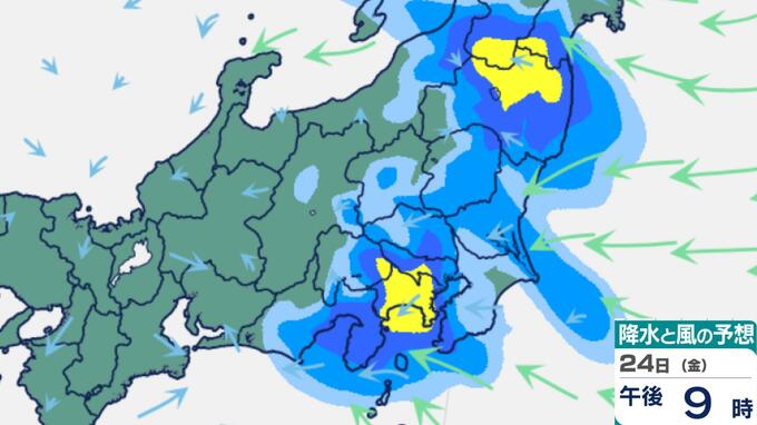 【関東・警報級大雨おそれ続く】23日午後〜夜遅くに激しい雷雨 「1時間50ミリ」滝のような雨と危険な暑さに警戒【雨風シミュレーション】|TBS NEWS DIG