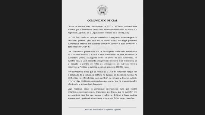 アルゼンチンがWHOからの脱退を表明　アメリカ・トランプ政権に続いて|TBS NEWS DIG