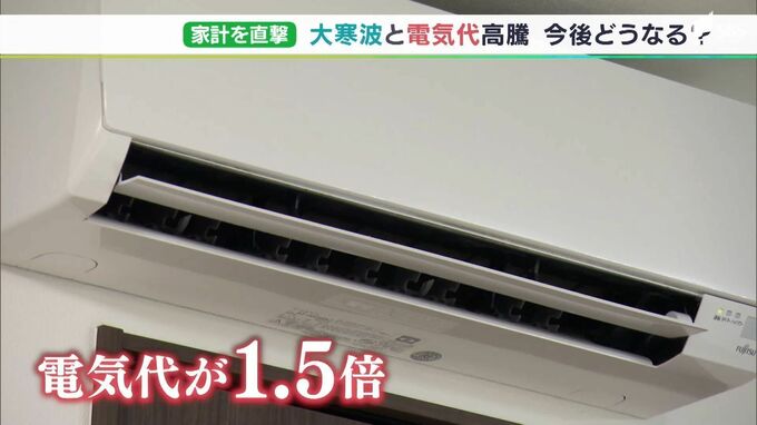 「もっと高くなってしまうかと思うと」請求書見てがく然…1年で2万9,000円→4万4,000円　電気代高騰＆最強寒波が家計に“Wパンチ”|TBS NEWS DIG