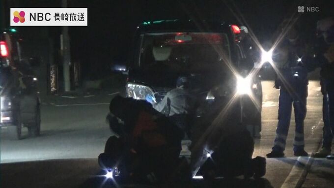 道路を横断していた高齢男性（86）が男性（73）運転の車にはねられ重体　長崎市|TBS NEWS DIG