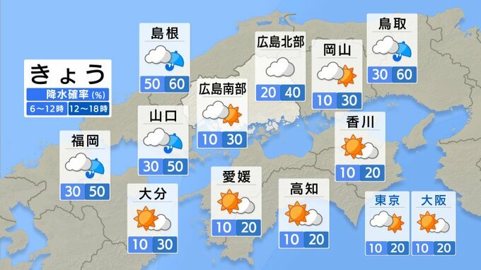 【きょう9/9(火)広島天気】秋雨前線が停滞　大気の状態が非常に不安定　天気の急変に注意を|TBS NEWS DIG