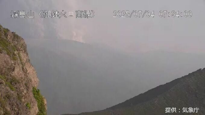 新燃岳噴火継続中　気象台「噴煙の幅が拡張か」最大1900mの噴煙　【降灰予報　鹿児島・宮崎・熊本】|TBS NEWS DIG