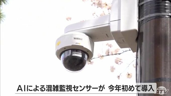 雑踏警備に“ＡＩ”を活用「混雑」判定で警備に反映　名所・弘前公園の「さくらまつり」に初導入|TBS NEWS DIG