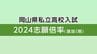 【全校の倍率掲載】岡山県私立高校入試2024志願倍率・1期　就実・特進ハイグレード53.65倍　岡山龍谷・特進35.90倍　明誠学院・特進Ⅱ類8.59倍　岡山白陵1.18倍　|　岡山・香川のニュース | 天気 | RSK山陽放送