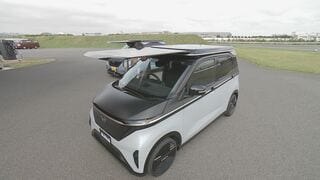 充電いらず?「日産サクラ」の特別モデルを公開 屋根に太陽光発電を搭載 被災地では動く避難所にも| TBS CROSS DIG with Bloomberg