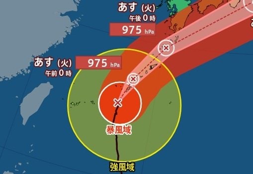 【台風情報】「台風6号(チャンミー)」は今どこに？最新進路予想　最大瞬間風速45 m/s…走行中のトラックが横転するおそれがある猛烈な風　暴風域を伴ったまま西日本～東日本に接近　気象庁1日最新情報【6月6日(土)にかけての雨風シミュレーション】|TBS NEWS DIG