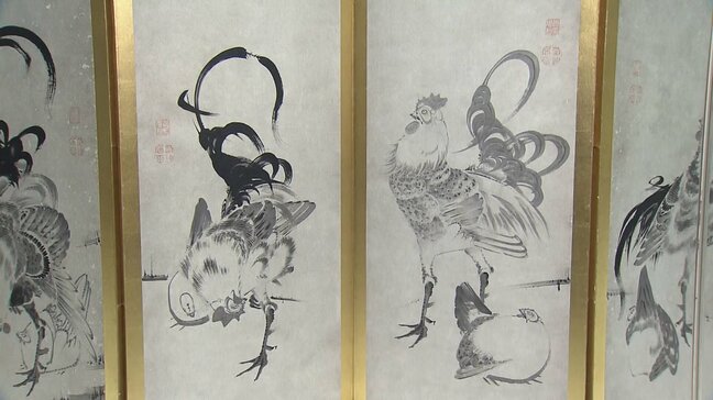 「40年~50年描き出すとこんな鶏になっちゃう」江戸時代の絵師・伊藤若冲 30代と80代の作品を見比べると・・・九州国立博物館|TBS NEWS DIG