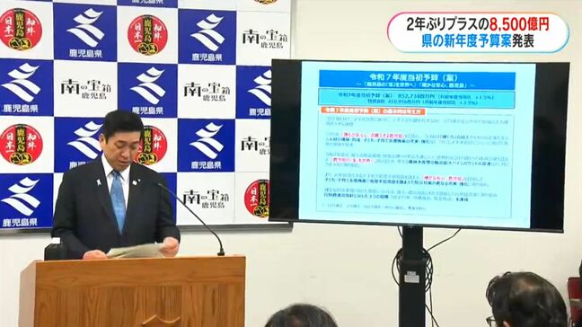 総額8500億円余　鹿児島県新年度当初予算案発表|TBS NEWS DIG