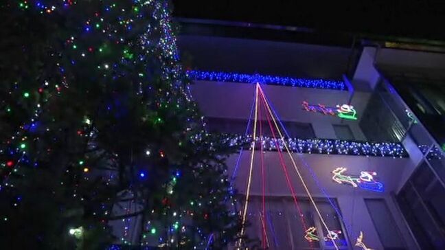 冬の風物詩　夜空彩る白河信用金庫のイルミネーション　福島・白河市|TBS NEWS DIG