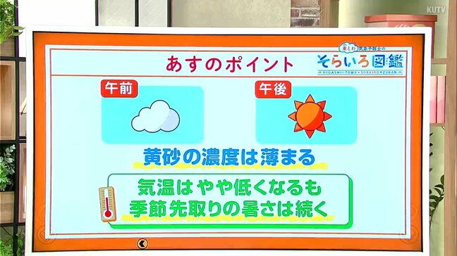 高知の天気　18日の午前中はくもり　午後は晴れて汗ばむ陽気に　東杜和気象予報士が解説|TBS NEWS DIG