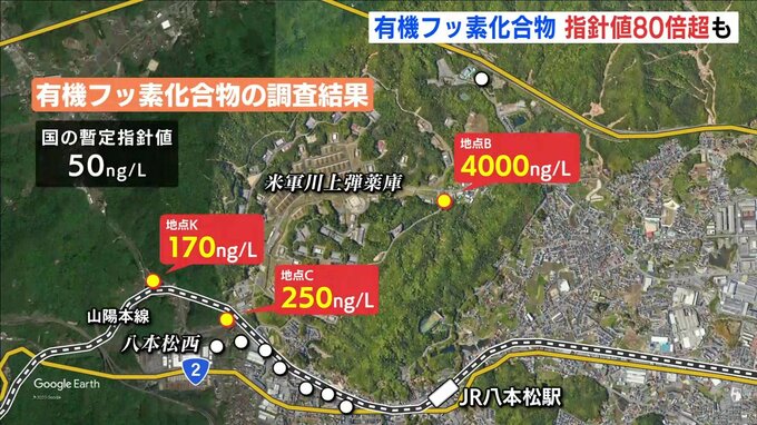 暫定指針値80倍超の有機フッ素化合物検出も　瀬野川水系の11地点中３地点で指針値超　東広島市が水質調査　|　RCC NEWS | 広島ニュース | RCC中国放送