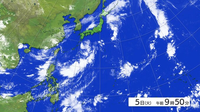 【台風情報】日本の南の熱帯低気圧　5日にも台風13号に発達へ　　|TBS NEWS DIG