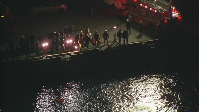 海中に軽乗用車転落　高齢男性引き揚げも安否不明　|　山口のニュース・天気・防災｜tys NEWS｜ｔｙｓテレビ山口