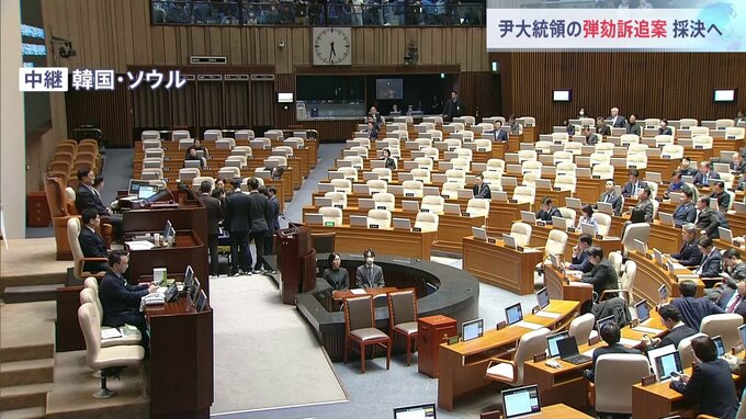 ユン大統領の弾劾訴追案、採決へ　大統領夫人めぐる疑惑の特別法案も|TBS NEWS DIG