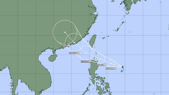 【台風情報】24時間以内に台風に発達か　“台風のたまご”＝熱帯低気圧が発生　最大瞬間風速35メートル予想　今後の進路予想を詳しく　今後の全国の天気を画像で　気象庁|TBS NEWS DIG