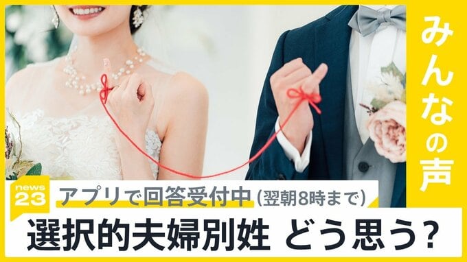 “夫婦別姓”を求めて提訴へ 事実婚の男女ら12人  “夫婦別姓”どう思う？【news23】|TBS NEWS DIG