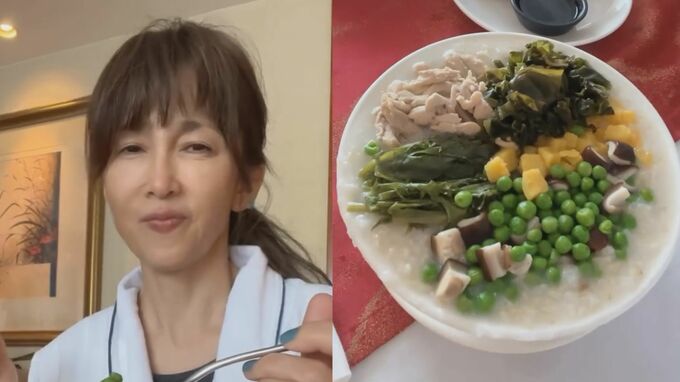 工藤静香さん　「香港でいただいたお粥です」「ルックスも豪華でとても楽しい」　ＳＮＳにつづる　「これは真似っこしようと思ったので、皆様にもシェアです！」|TBS NEWS DIG