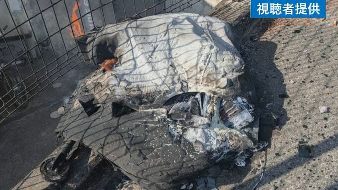 「まっすぐドーンと落ちた」重さ10キロのドローンが住宅の駐車場に墜落、炎上　国や県の補助事業で災害物資輸送のルート検証飛行中　山梨　|　山梨のニュース | ＵＴＹテレビ山梨