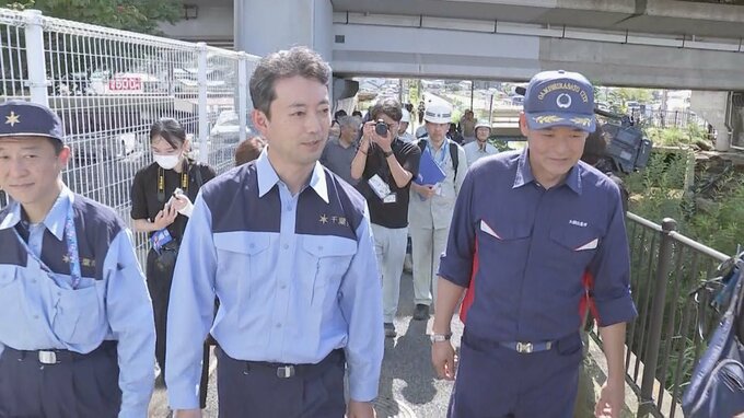 千葉豪雨　熊谷県知事が大網白里市の越水現場を視察　氾濫などへの対策「加速化していかなければいけない」|TBS NEWS DIG