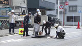 地下水路のふたが壊れてアスファルトが崩れ落ちた可能性　小倉南区の道路陥没　地下水路の調査開始　|　福岡のニュース｜RKB NEWS｜RKB毎日放送