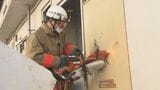 解体予定の住宅で…消防が救助訓練 ドア破壊し部屋の中へ 福島・いわき市 | 福島のニュース│TUF