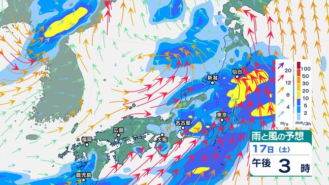 大気の状態 非常に不安定で “警報級大雨” の可能性も…東海地方 17日夕方にかけて激しい雨や竜巻などの激しい突風や落雷に注意【雨と風のシミュレーション】18日朝までに多い所で180ミリ予想|TBS NEWS DIG