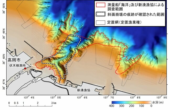 富山湾の斜面崩壊で “最大10メートル程深くなった” 痕跡確認　海上保安庁が能登半島地震後の調査 “シロエビ減少の要因か” |TBS NEWS DIG