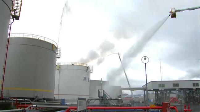 燃料漏れで火災を想定　油槽所で消防演習　鹿児島|TBS NEWS DIG